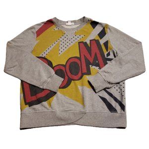 3.1 Phillip Lim x Target BOOM Sweater Gray Women's Large Comics Retro 90s Batman
